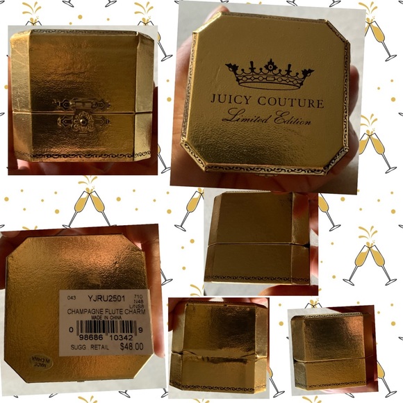 NEW Boxed Limited Edition Juicy Couture Champagne 🥂 Charm - Picture 2 of 10